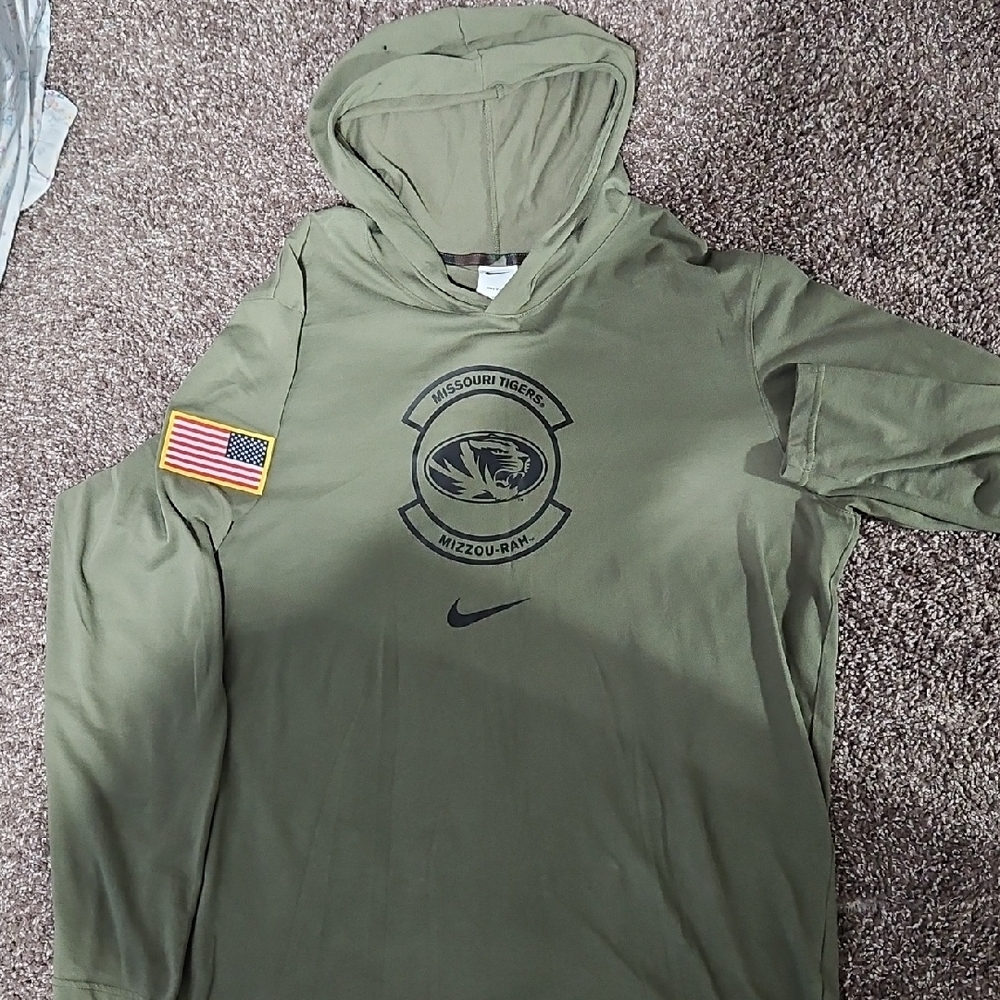 Nike Olive Green Missouri Tigers Hoodie